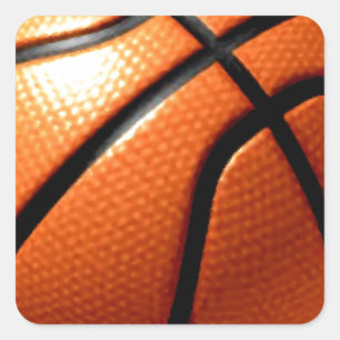 Basketball Vierkante Sticker