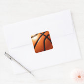 Basketball Vierkante Sticker (Envelop)