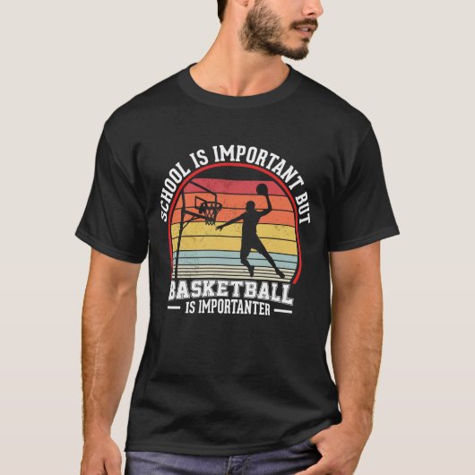 Basketball Vintage Slogan Funny T-shirt (Voorkant)