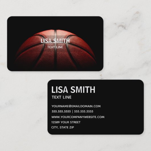 Basketball Visitekaartje (Voorkant / Achterkant)