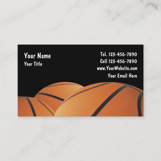Basketball Visitekaartje (Voorkant)