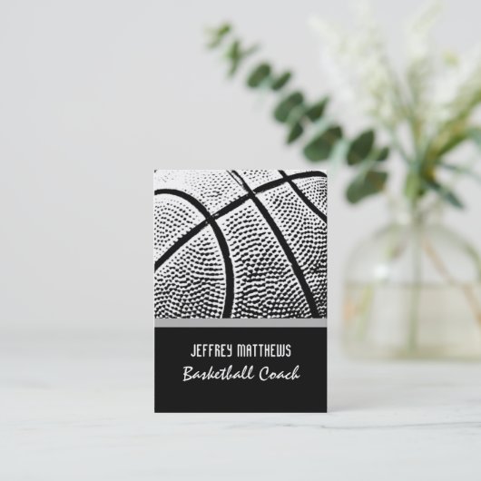Basketball Visitekaartje (Staand voorkant)