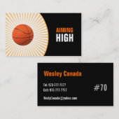 Basketball Visitekaartje (Voorkant / Achterkant)