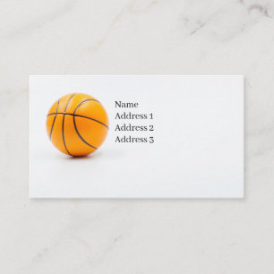 Basketball-visitekaartje voor speler visitekaartje