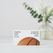 Basketball-Visitekaartjes Visitekaartje (Staand voorkant)