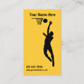 Basketball-Visitekaartjes Visitekaartje (Voorkant)