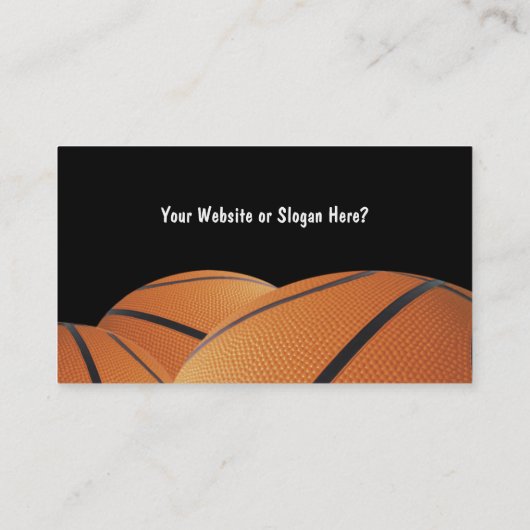 Basketball-Visitekaartjes Visitekaartje (Achterkant)