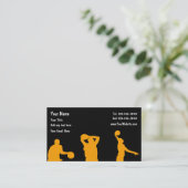 Basketball-Visitekaartjes Visitekaartje (Staand voorkant)