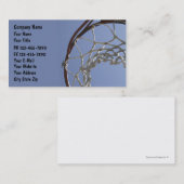 Basketball-Visitekaartjes Visitekaartje (Voorkant / Achterkant)