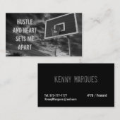 Basketball-Visitekaartjes Visitekaartje (Voorkant / Achterkant)