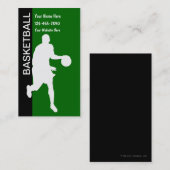 Basketball-Visitekaartjes Visitekaartje (Voorkant / Achterkant)