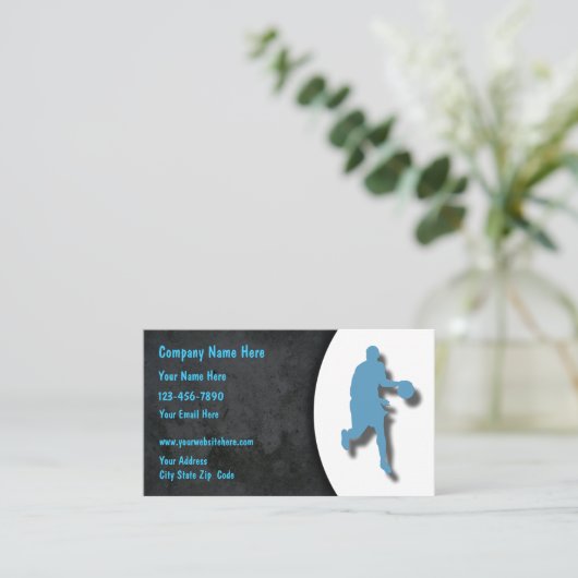 Basketball-Visitekaartjes Visitekaartje (Staand voorkant)