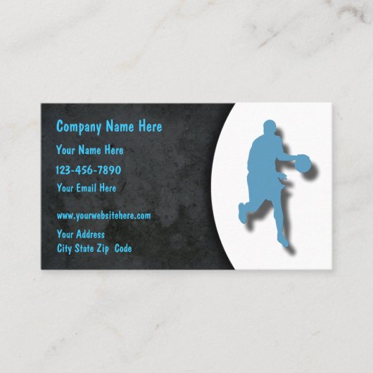 Basketball-Visitekaartjes Visitekaartje (Voorkant)