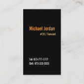 Basketball-Visitekaartjes Visitekaartje (Achterkant)