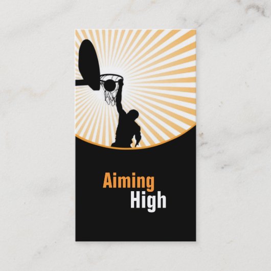 Basketball-Visitekaartjes Visitekaartje (Voorkant)