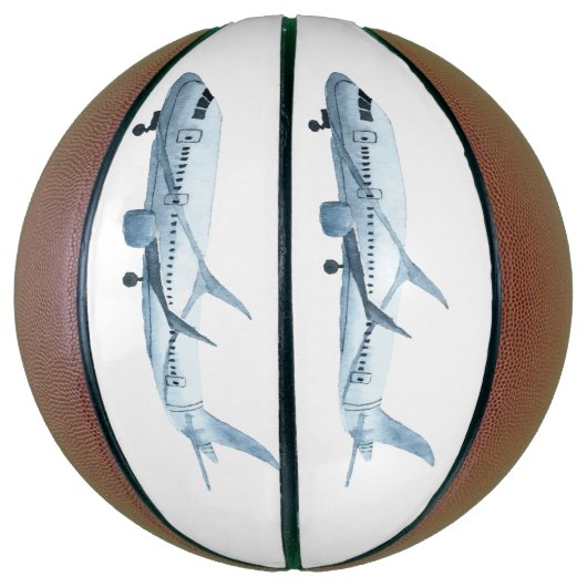 Basketball-vliegtuig Basketbal (Verticaal)