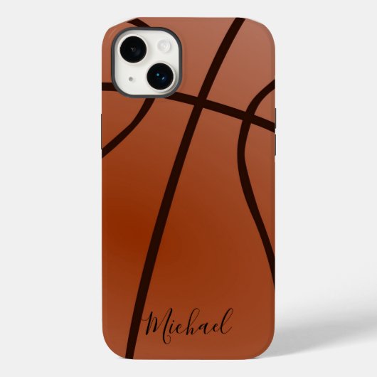 Basketball Voeg Jouw naam persoonlijk toe Case-Mate iPhone Case (Achterkant)