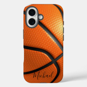 Basketball Voeg Jouw naam toe iPhone 16 Hoesje