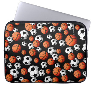 Basketball & Voetbal Laptop Sleeve