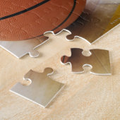 Basketball voor de rechtbank legpuzzel (Zijkant)