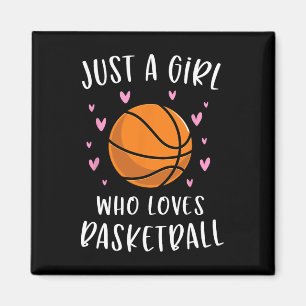Basketball voor meisjes is maar een meisje dat van magneet