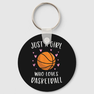 Basketball voor meisjes is maar een meisje dat van sleutelhanger