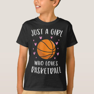 Basketball voor meisjes is maar een meisje dat van t-shirt