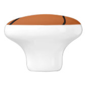 Basketball voor sportfans keramische knop (Zijkant)