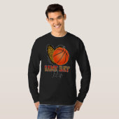 Basketball Vrouwen Man Kind Spel Dag Vibes Basketb T-shirt (Voorkant volledig)