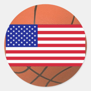 Basketball (VS) Ronde Sticker