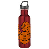 Basketball Waterfles (Voorkant)