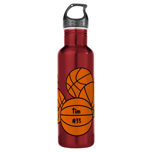 Basketball Waterfles (Voorkant)