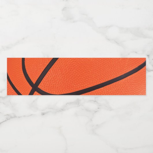 Basketball Waterfles Etiket (Enkel label)