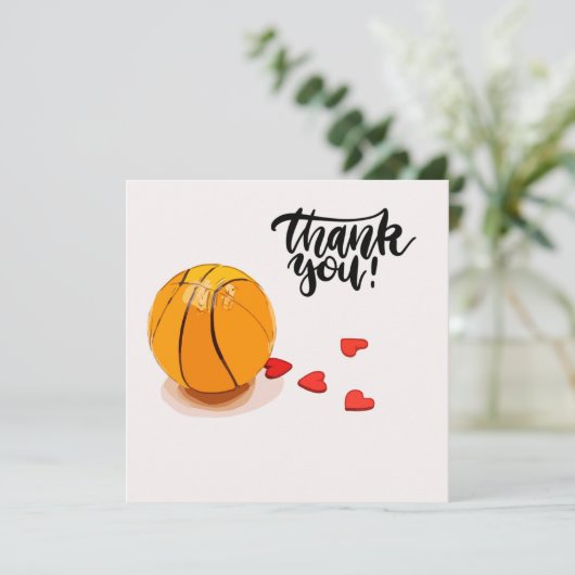 Basketball Weddenschap Hartelijk dank (Staand voorkant)