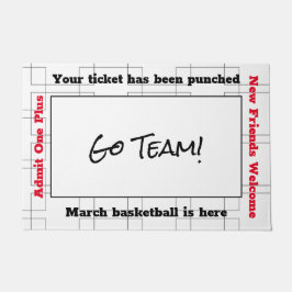 Basketball-wedstrijd maart deurmat
