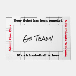 Basketball-wedstrijd maart deurmat