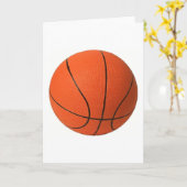 Basketball Wenskaart Kaart (Gele Bloem)