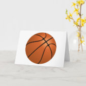 Basketball Wenskaart Kaart (Gele Bloem)