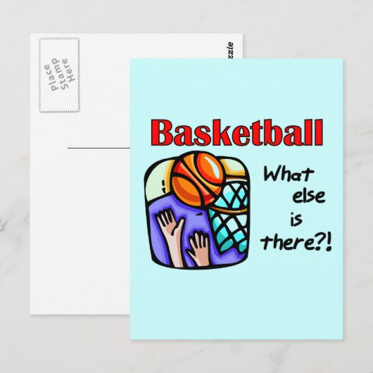 Basketball What Else T-shirts en cadeautjes Briefkaart (Voorkant / Achterkant)