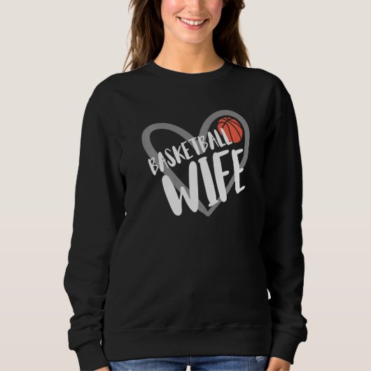 Basketball Wife Heart  Trui (Voorkant)