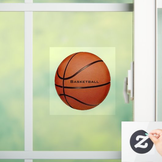 Basketball Window Cling Raamsticker (Huis)