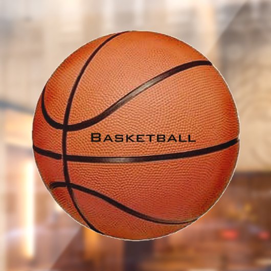 Basketball Window Cling Raamsticker (Vel 2)