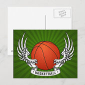 Basketball Wings Briefkaart (Voorkant / Achterkant)