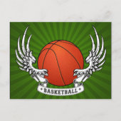 Basketball Wings Briefkaart (Voorkant)