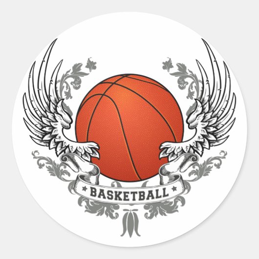 Basketball Wings Sticker (Voorkant)