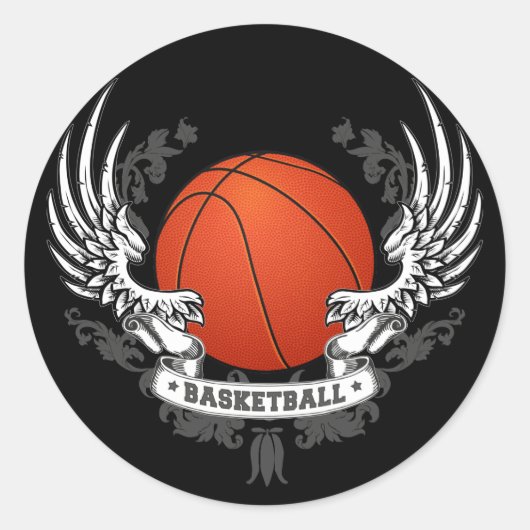 Basketball Wings Sticker (Voorkant)