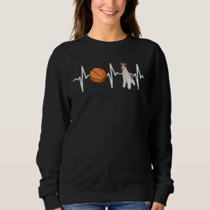 Basketball Wire Fox Terrier Heartbeat Dog Trui