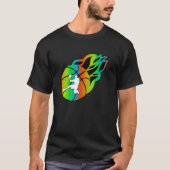 Basketball with Flames T-shirt (Voorkant)
