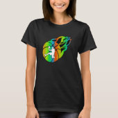 Basketball with Flames T-shirt (Voorkant)
