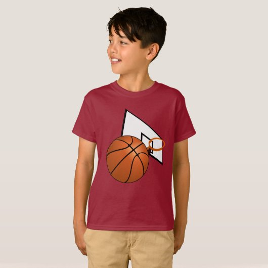 Basketball with Hoop T-shirt (Voorkant volledig)